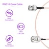 DMiotech 2 Pcs RG316 Coaxial Cable 6" BNC Male to