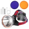 Super Bright LED Headlamp with LCD Display, Rechargeable and Waterproof,