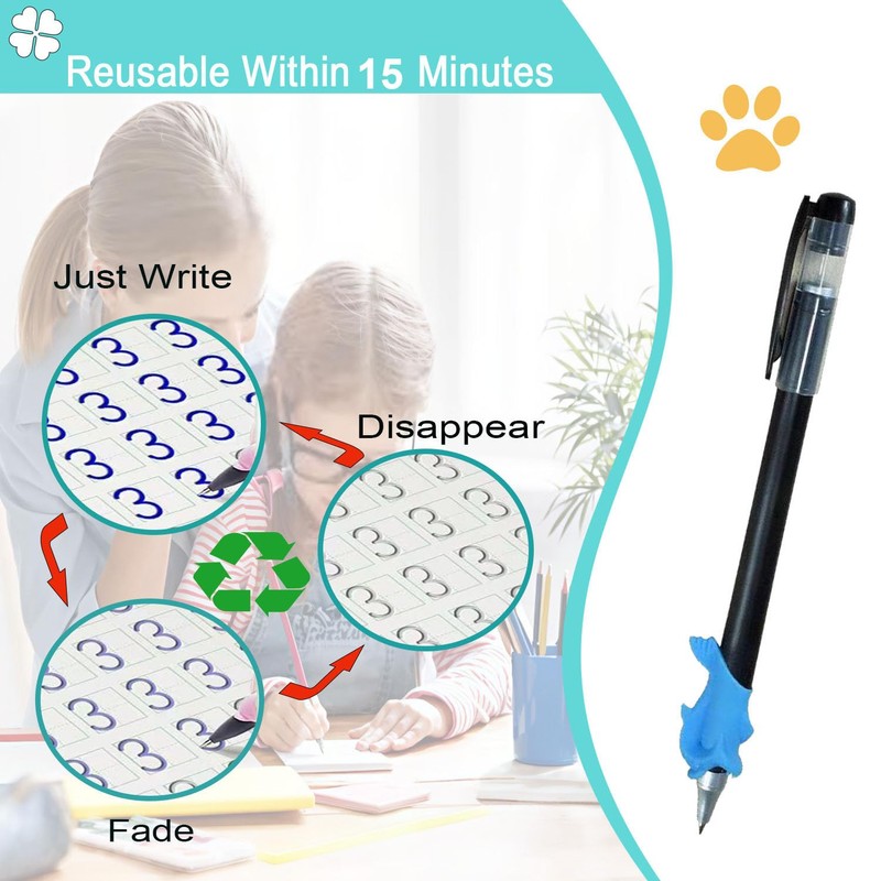 Disappearing Ink Pens Set with 20 Refills, 2 Pens &