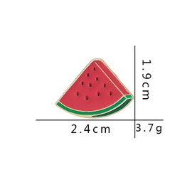 12 Pieces Sweet Watermelon Enamel Brooch Lapel Pin Badge Students Fresh Art Enamel Collection Art Brooches for Women Lapel Pins Badge Collar Jewelry