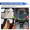 UHANBUT 2PCS Car Seat Headrest Cover, PU Soft Elastic Waterproof