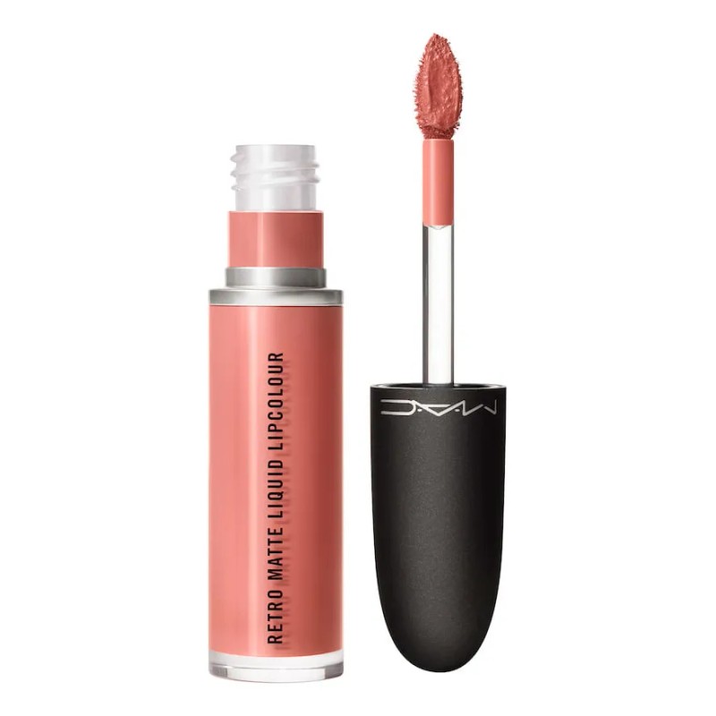 Labial Lquido MAC Retro Matte Burnt Spice Rojo Mate Supremo