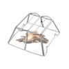 CAMPINGMOON Collapsable Campfire Cooking Stand Trivat Stainless Steel for Open
