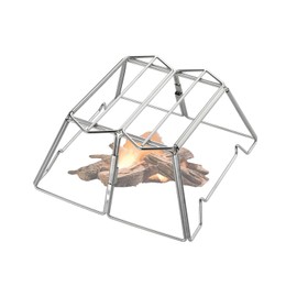 CAMPINGMOON Collapsable Campfire Cooking Stand Trivat Stainless Steel for Open Fire Camping Outdoor MT-2-ST