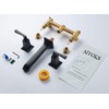 SITGES Bathroom Wall Faucet, Heavy Duty, Brass Constructed Wall Mount