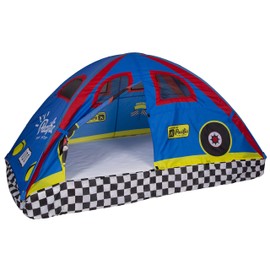Pacific Play Tents 19710 Kids Rad Racer Bed Tent Playhouse - Twin Size , Yellow