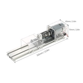 OPHIR Mini Lathe Machine, Wood Lathe Milling Machine, 100W DIY Wood Working CNC Lathe Tools Accessories for Wood Polishing, Grinding, Cutting and Milling, 24V DC