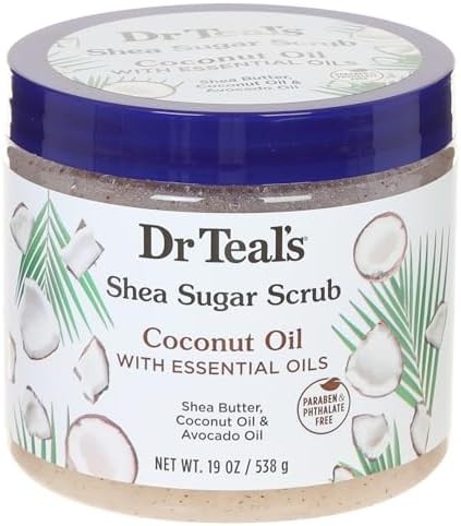 Dr. Teals Shea Sugar Scrub Coconut Oil 19 Ounce Jar