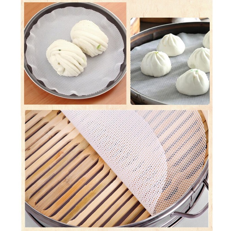 BESTonZON 5 stücke Silikon Dämpfer Matte Mesh Knödel Pad Gedämpfte