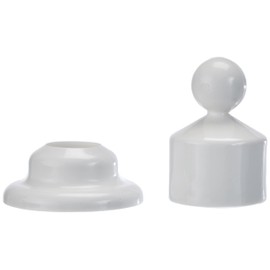 Kleine Wolke Stange Schrägwandhalter Farbe Weiss für Stangen mit Ø 25 mm