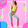 80s Neon Workout Costume Accessories Set 10 PCS Leg Warmers