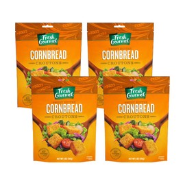 Fresh Gourmet Premium Croutons, Sweet Butter Cornbread 5 Ounce (Pack of 4)