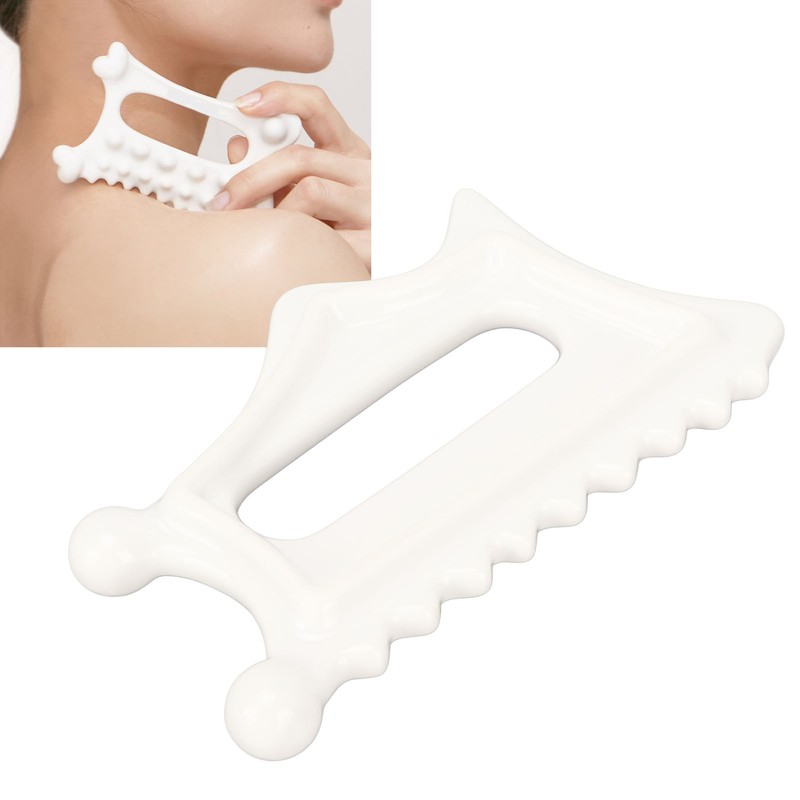 Facial Gua Sha Tool Men Women Ceramic Lymphatic Drainage Trigger