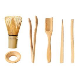 1 Matcha Blender, 5 Piece Wooden Tea Tools, Matcha Kit, Matcha Blender Set, Matcha Blender, Matcha Tool Set, Handmade Matcha Blender Set