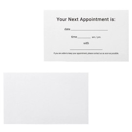 ITZAMNA your next Appointment Card Minimalist design 100 white
