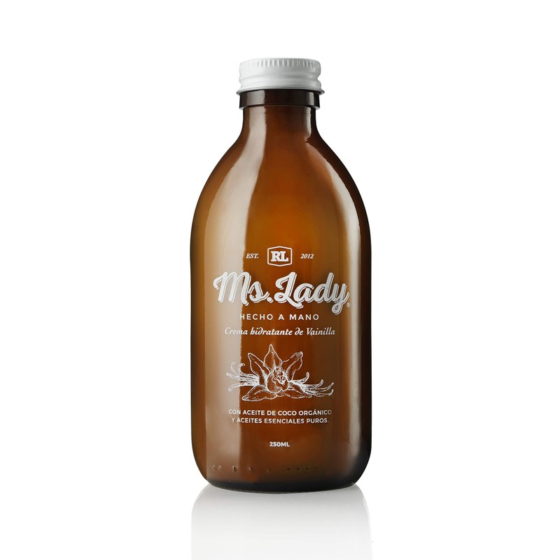 CREMA HIDRATANTE NATURAL DE VAINILLA ORGANICA MS.LADY HUMECTACION PREMIUM LIBRE