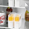 Linkidea 2 Pcs Sliced Cheese Container, Plastic Cheese Holder with