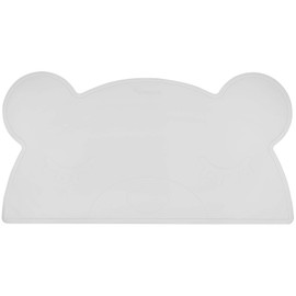 Kindsgut Platzdeckchen Bär, Tischset, Unterlage in kinderfreundlichem Design und dezenten Farben, frei von BPA, Hellgrau
