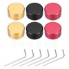 MECCANIXITY 6 Pcs Footswitch Toppers Guitar Pedal Button Caps Metal