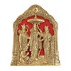 DreamKraft Antique White Metal Lord Ram Darbar Idol for Home