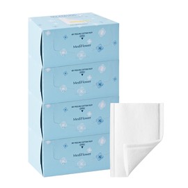 Mediflower Medi Flower Embossing Soft Cotton Pads 300 sheets x 4 boxes / 메디플라워 엠보싱 소프트 화장솜 300매입x4박스