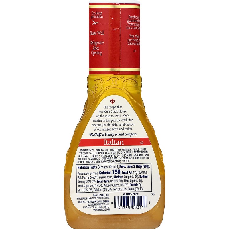 Ken's Steak House Italian Dressing & Marinade (9 Fl Oz,