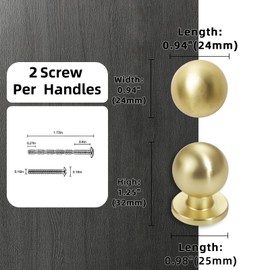 Amasideca 10 Pack Brushed Gold Kitchen Cabinet Knobs Zinc Alloy Cabinet Knobs Gold Drawer Knobs Kitchen Hardware Solid Cupboard Knobs Drawer Knobs