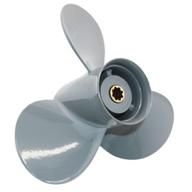 Boat Propeller 9 1/4x9 9 1/4x10 9 1/4x11 9 1/4x12 9 1/4x8 for Honda BF 8 9.9 15 20 HP Outboard Engines, 8 Spline Aluminum Boat Motor Props, 3-Blade 4-Blade Boat Propeller, RH (3-Blade 9 1/4 x 10)
