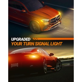 SEALIGHT LED Turn Signal Lights, 3157 LED Bulb Amber Yellow 1200% Super Bright 3156 3056 3057 4057 4157 LED Light Bulb for Marker Light Bulb Replacement (2PCS)