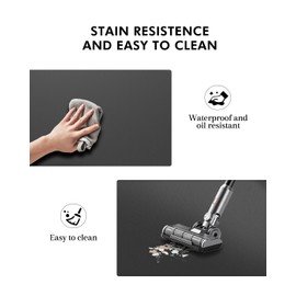 Artist hand 3 ft. x 5 ft. Barber Chair Mat Salon & Barber Shop Chair Anti-Fatigue Mats Comfort Salon Chair Mat,Semi Circle - 1/2 in. Thick,Black