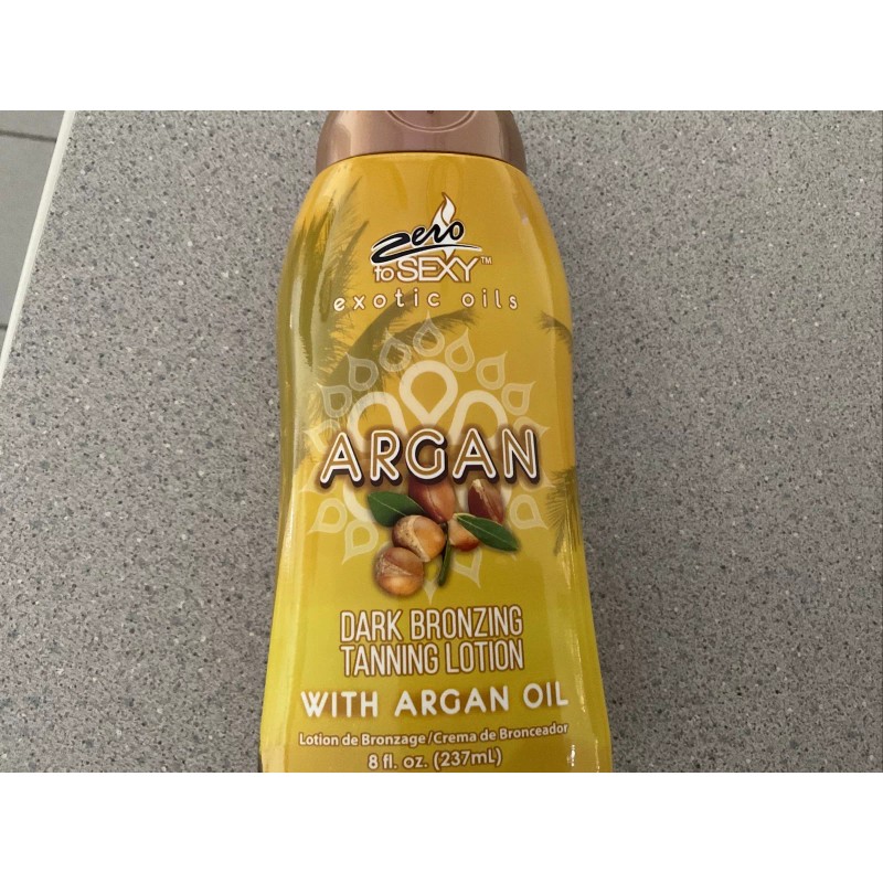 ZERO TO SEXY exotic Oils “ARGAN”Dark Bronzing TanLotion (1) 8