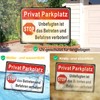 Privat Parkplatz Sign – Pack of 2, 35 x 25