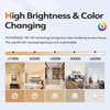 POWERASIA 5/6 Inch 5CCT Dimmable LED Recessed Lights, Downlight Night