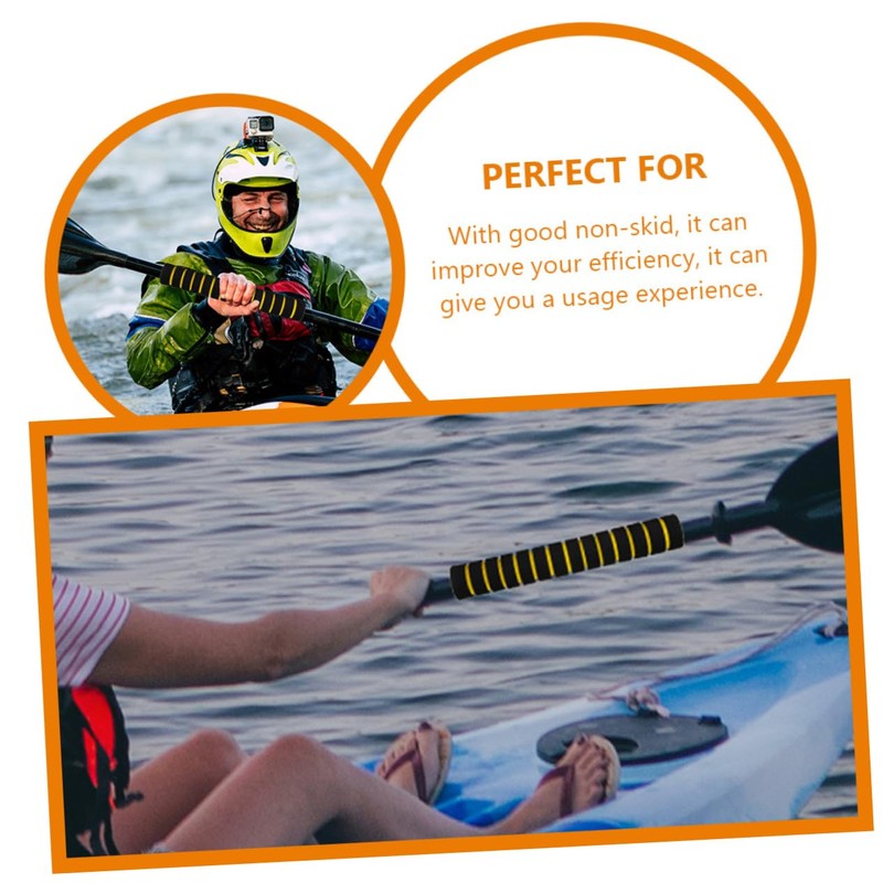BCOATH 2 Pairs Sponge Kayak Paddle Grips Non-Slip Paddle Bars