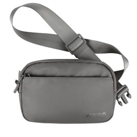Fanny Belt Bag Waist Pack Crossbody Bags Bum Bag for Running Hiking Travel Workout Adjustable Strap for Women Grey