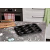 Ibili 820502 – Backform Muffins 12 Eiswürfel Moka Schwarz -