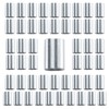3/16" Aluminum Crimping Loop Sleeve 50 Pcs, Double Barrel Ferrules