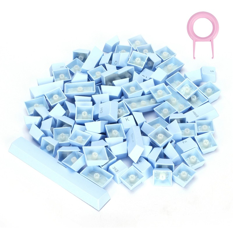 PBT Keycaps Ergonomic Design Oil Resistant Colorful 108 Key Video