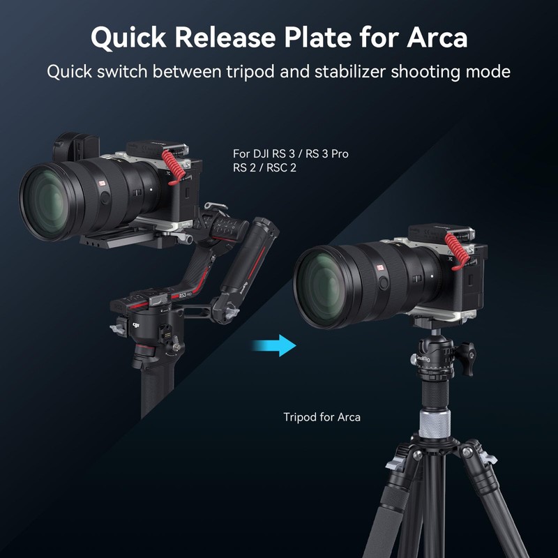 SMALLRIG Base Plate for Sony A7C II/A7CR, Bottom Mount Plate