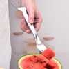 Multifunctional Watermelon Fork Slicer Cutter Stainless Steel Fruit Fork Tools,