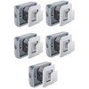 5PCS Cabinet Latch Lock Keyless Push Button Drawer Knob for
