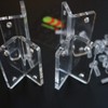 4 x V2, 5 mm thickness, angle L brackets, polished
