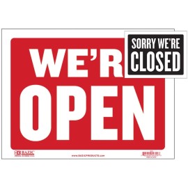 Bazic Sign, Open/Closed 9"x12"