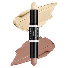 MegaGlo Dual barra de contorno e Iluminador para cara,base multiusos, corrector ojeras, bronzer, contour suave y natural, Bronzer con aplicador en barra