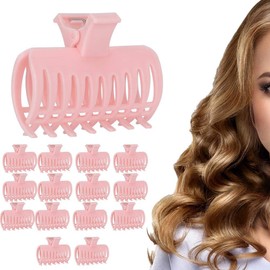 15Pcs/Set Hair Rollers Curlers Roller Hair Clip Hair Claw Clamps Hair Claw Hairdressing Tool[]