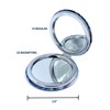 Mirror Small Fold Pocket Makeup Mirror Purple Cosmetic Mirror Handheld