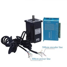 TOSEASTARS Nema 23 57mm Closed Loop Stepper Motor Kit DSP Easy Servo 1.2 Nm/170 oz.in 1000 Line Encoder Step Motor 8mm Shaft 4.2A 1000rpm, 24-80VDC Steping Driver, DC Motor Kits CNC