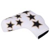 L Shape PU Leather Star Embroidery Semicircular Waterproof Thicken Plush