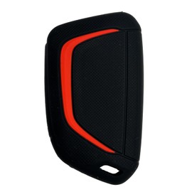 Key Fob Cover for Chevy Corvette: 7 Buttons Silicone Remote Case Protector Fit for Chevy Corvette C8 2020 2021 2022 2023 2024 13554499 13536119 13538852 13545159 YGOG20TB1 4008CG20TB1 13545157 Black