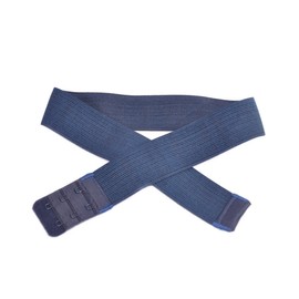 The InfinityBelt - Cinturón elástico sin hebilla para mujer, Marino, S